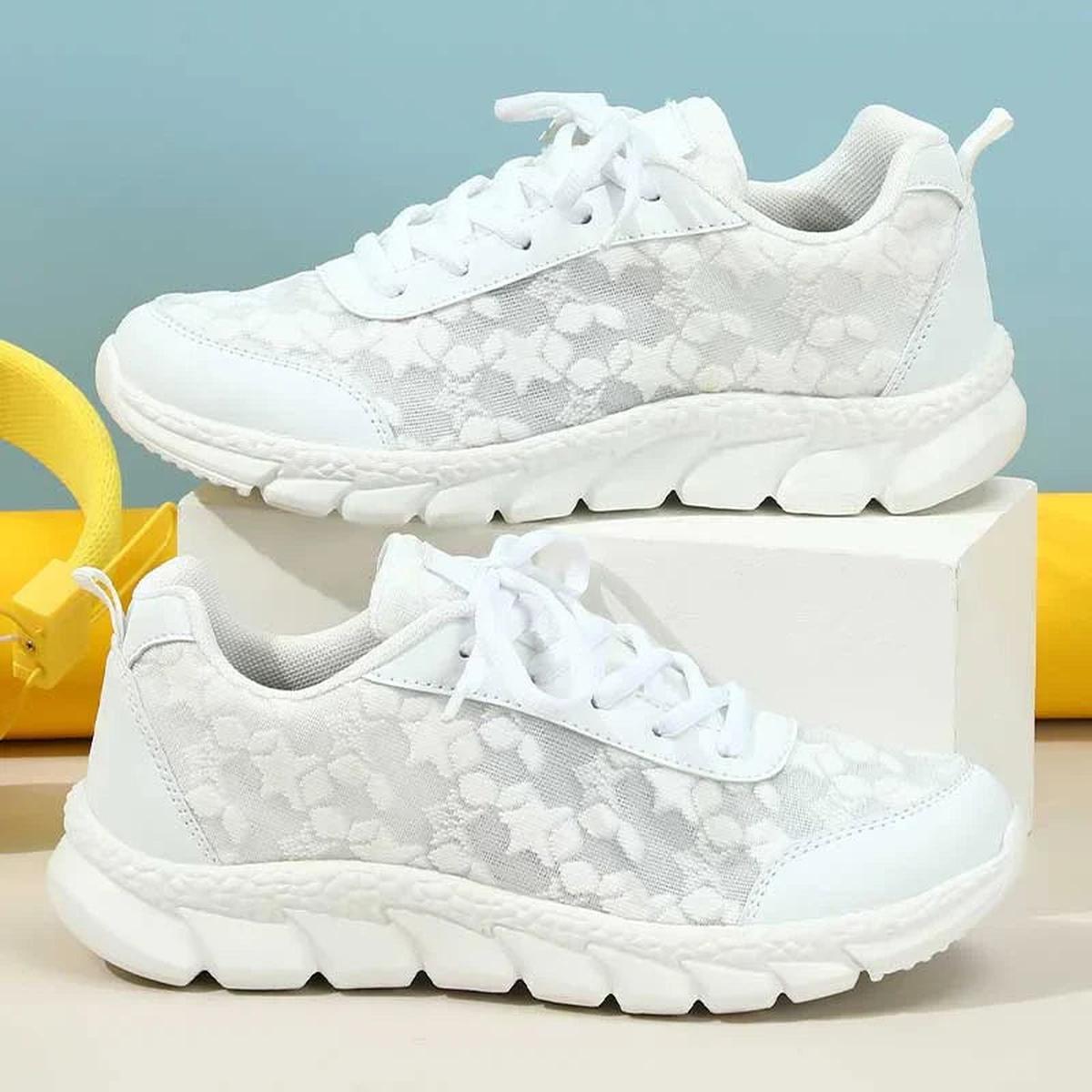 Baskets Mesh Brodées | Légères | Semelle Amortissante