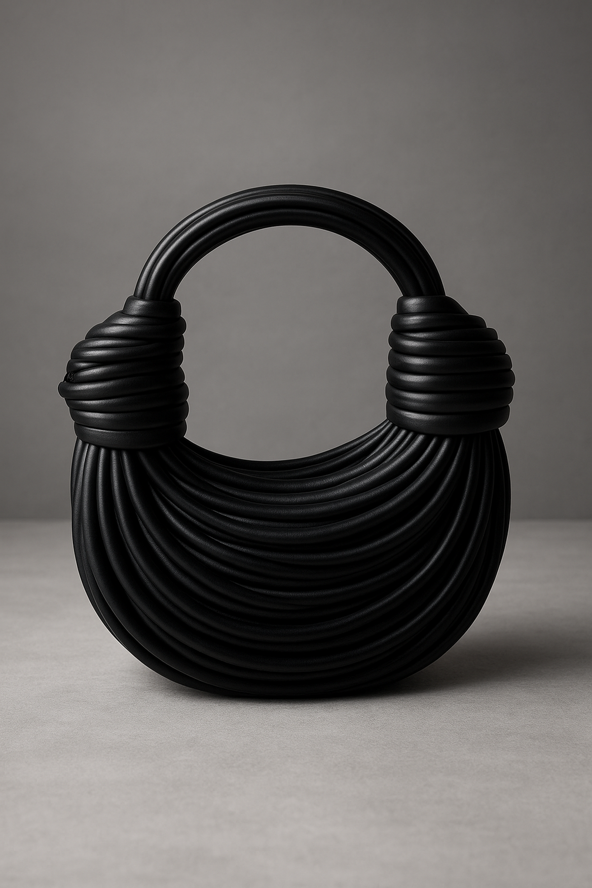 Sac Tissé Sculptural | Design Courbé Vert