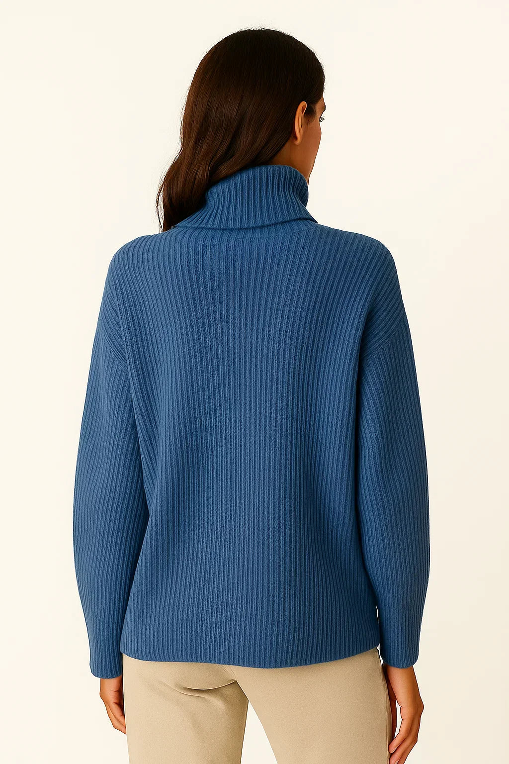 Pull Over Col Roulé | Détail Bouton | Coupe Relaxed