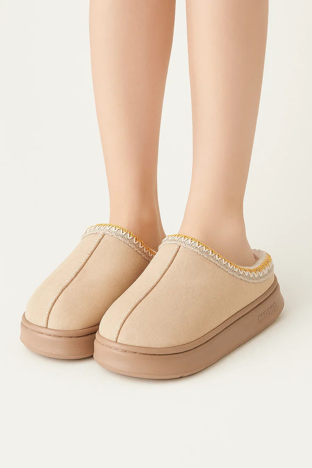 Chaussons Femme Faux Suède | Doublure Plush Intérieur Plateforme