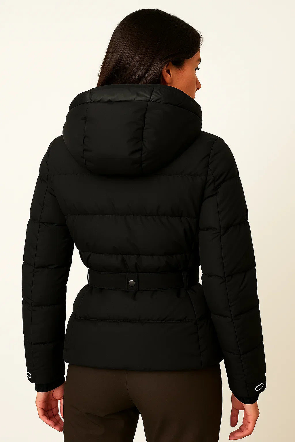Veste Doudoune Ceinturée | Résistante à l'Eau | Isolée pour l'Hiver