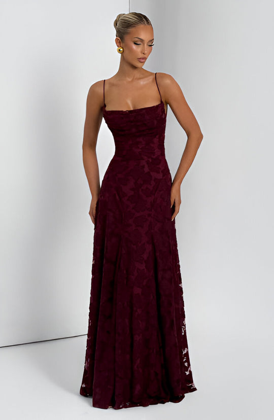 Robe Maxi à Bretelles | Coupe Slim Longue