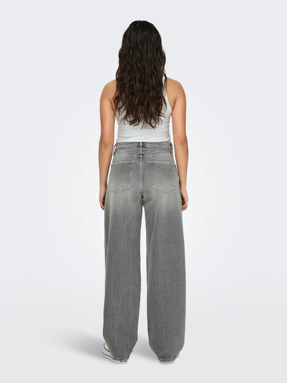 Jeans Large Gris | Taille Haute | Denim Moderne Streetwear