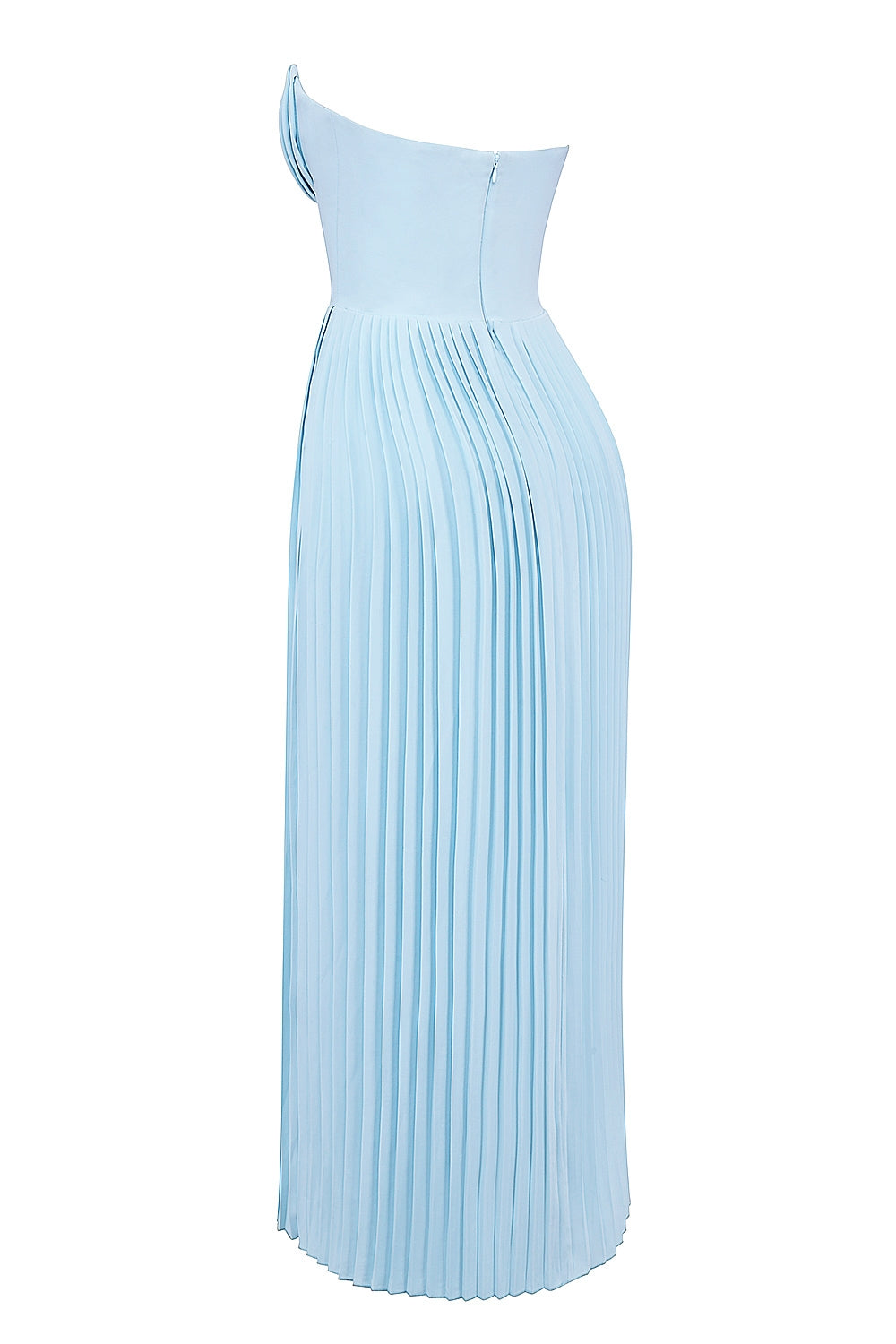 Robe Maxi Plissée Clarté | Corps Bonnets | Silhouette Sans Épaule