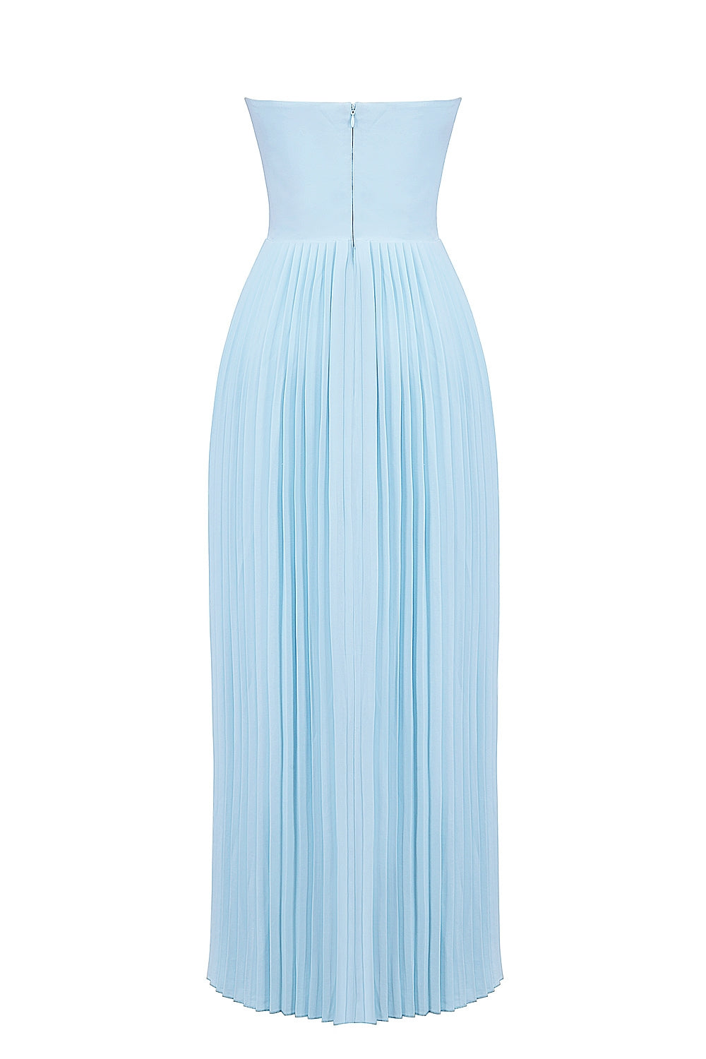 Robe Maxi Plissée Clarté | Corps Bonnets | Silhouette Sans Épaule