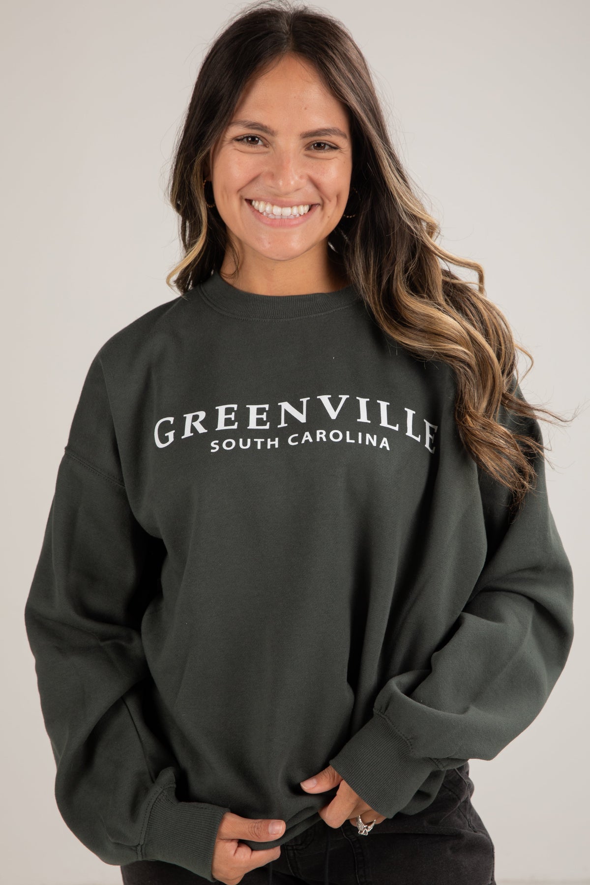 Sweatshirt Coton Fondamentale | Imprimé Greenville South Carolina | Coupe Relaxée